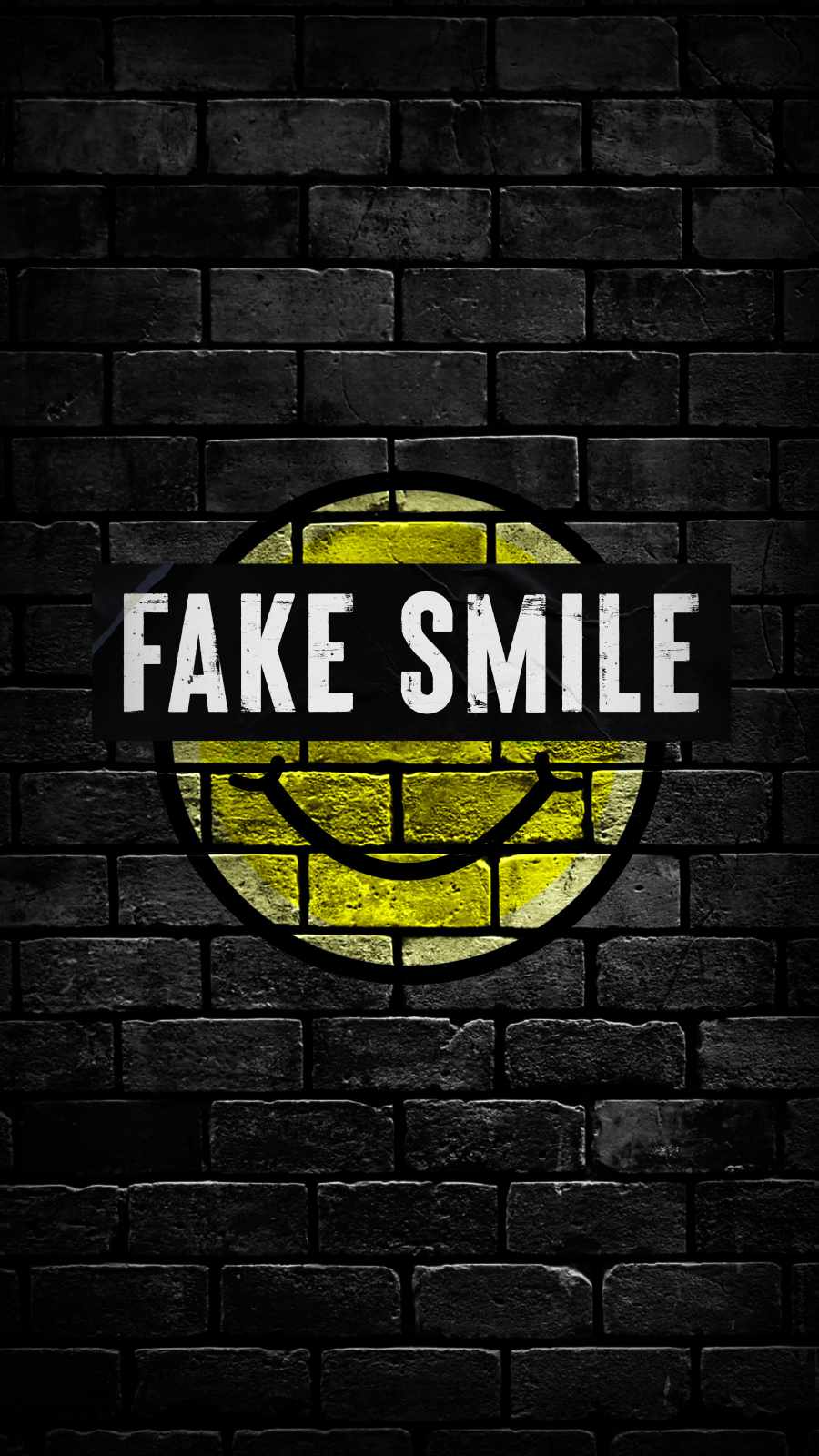 Fake Smile iPhone Wallpaper