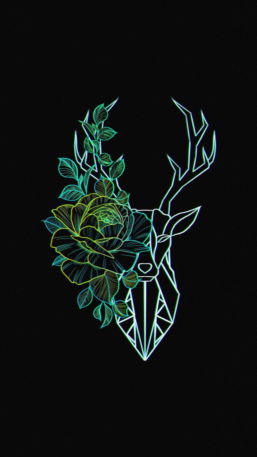 Flower Deer Amoled