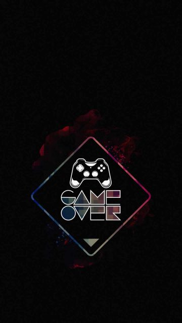 Game Over Dark iPhone Wallpaper