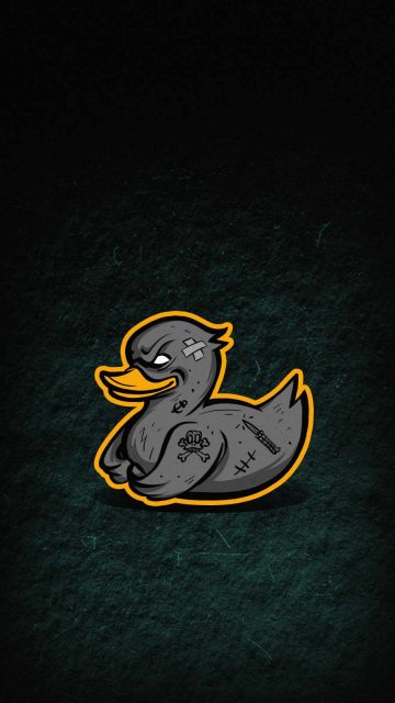 Gangster Duck iPhone Wallpaper