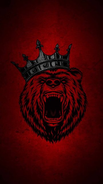 Grizzly Bear King iPhone Wallpaper