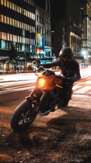 Harley Motorcycle Night Ride