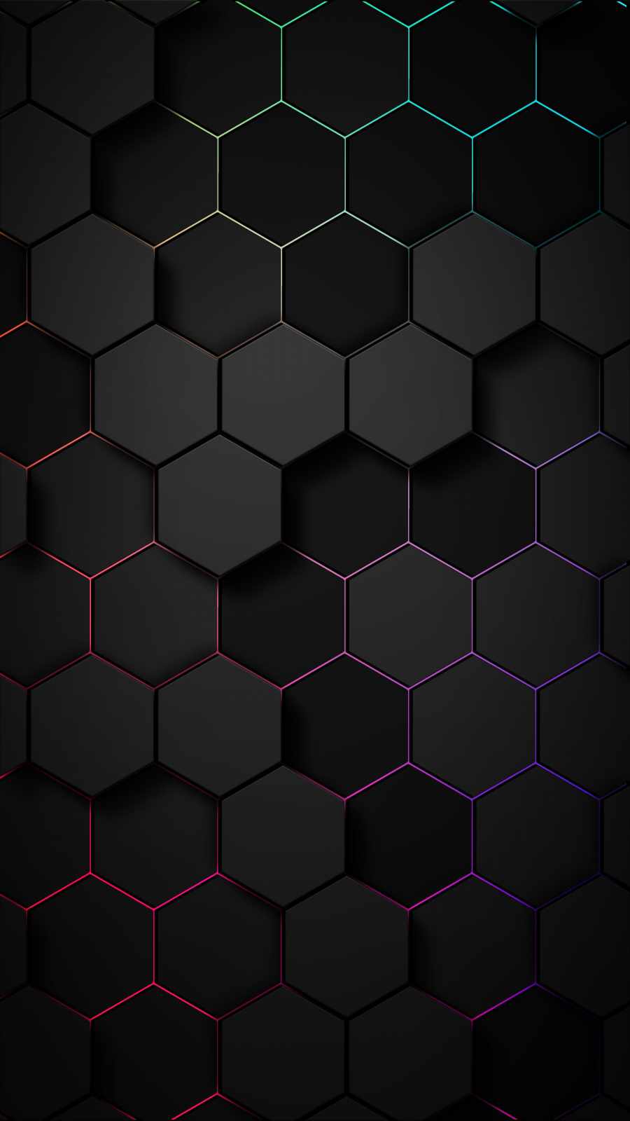 Hexagon 3D iPhone Wallpaper