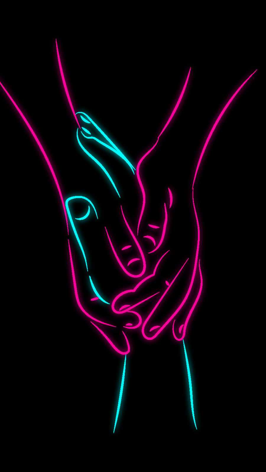 Holding Hands iPhone Wallpaper