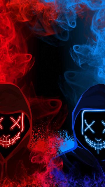 Mask vs Mask iPhone Wallpaper