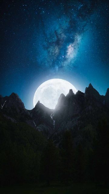Mountain Moon Rise