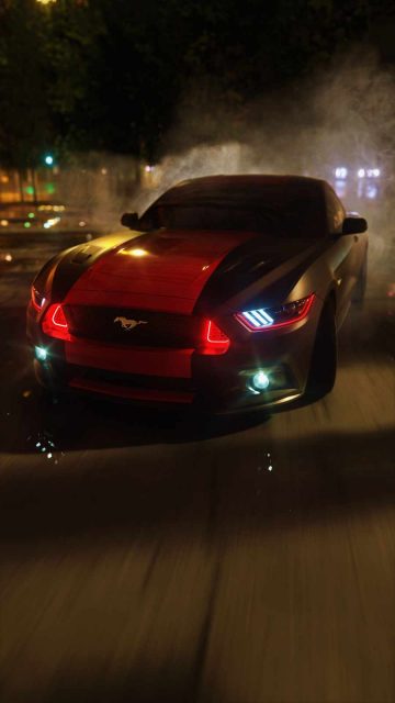 Mustang Racing iPhone Wallpaper