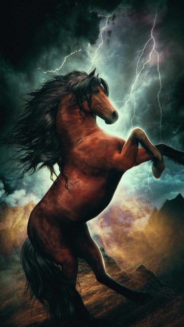 Mystic Horse iPhone Wallpaper