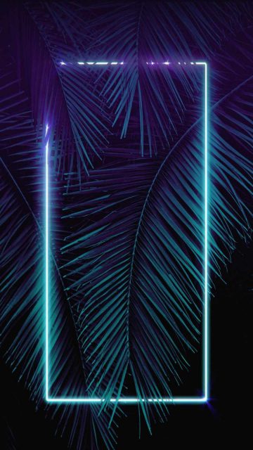 Neon Light Palm Tree