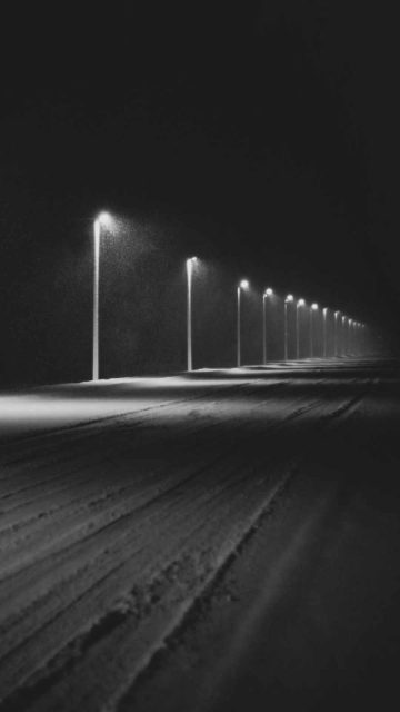 Night Winter Road