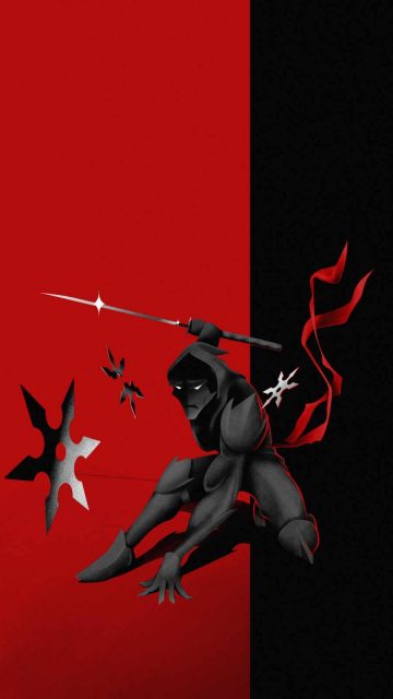 Ninja Attack iPhone Wallpaper