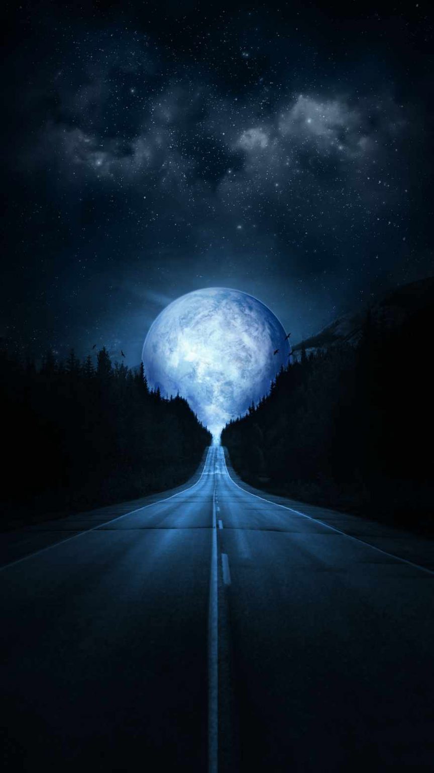 Road To Moon IPhone Wallpaper - IPhone Wallpapers : iPhone Wallpapers