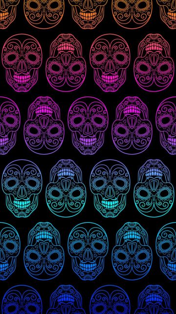 Skull Art iPhone Wallpaper