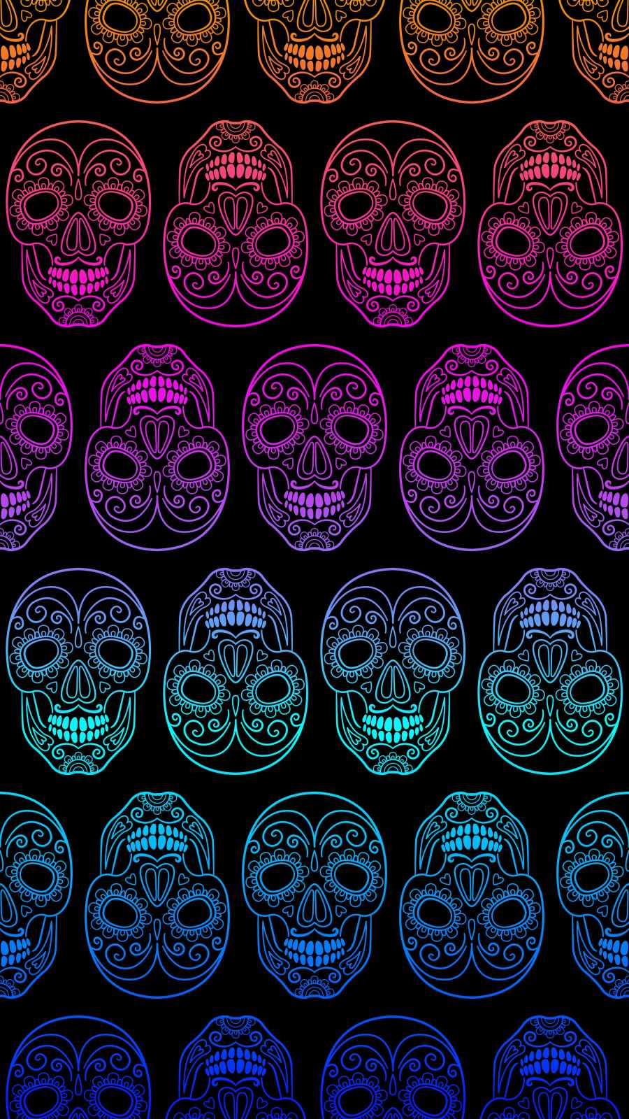 Skull Art iPhone Wallpaper