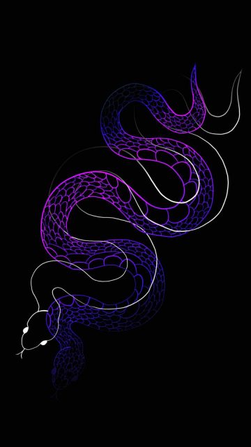 Snake Dark Art iPhone Wallpaper