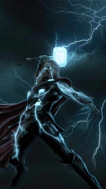 Thunder Thor iPhone Wallpaper