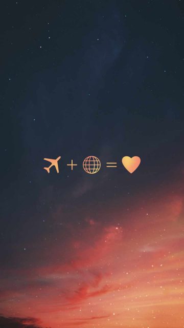 Travelling is Love iPhone Wallpaper