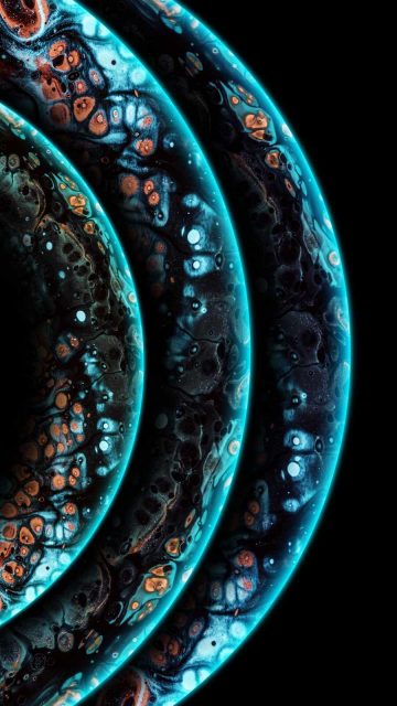 Triple Planets iPhone Wallpaper