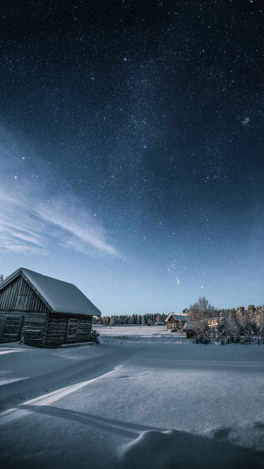 Winter Sky iPhone Wallpaper