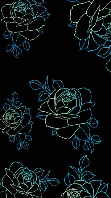 Amoled Flowers iPhone Wallpaper