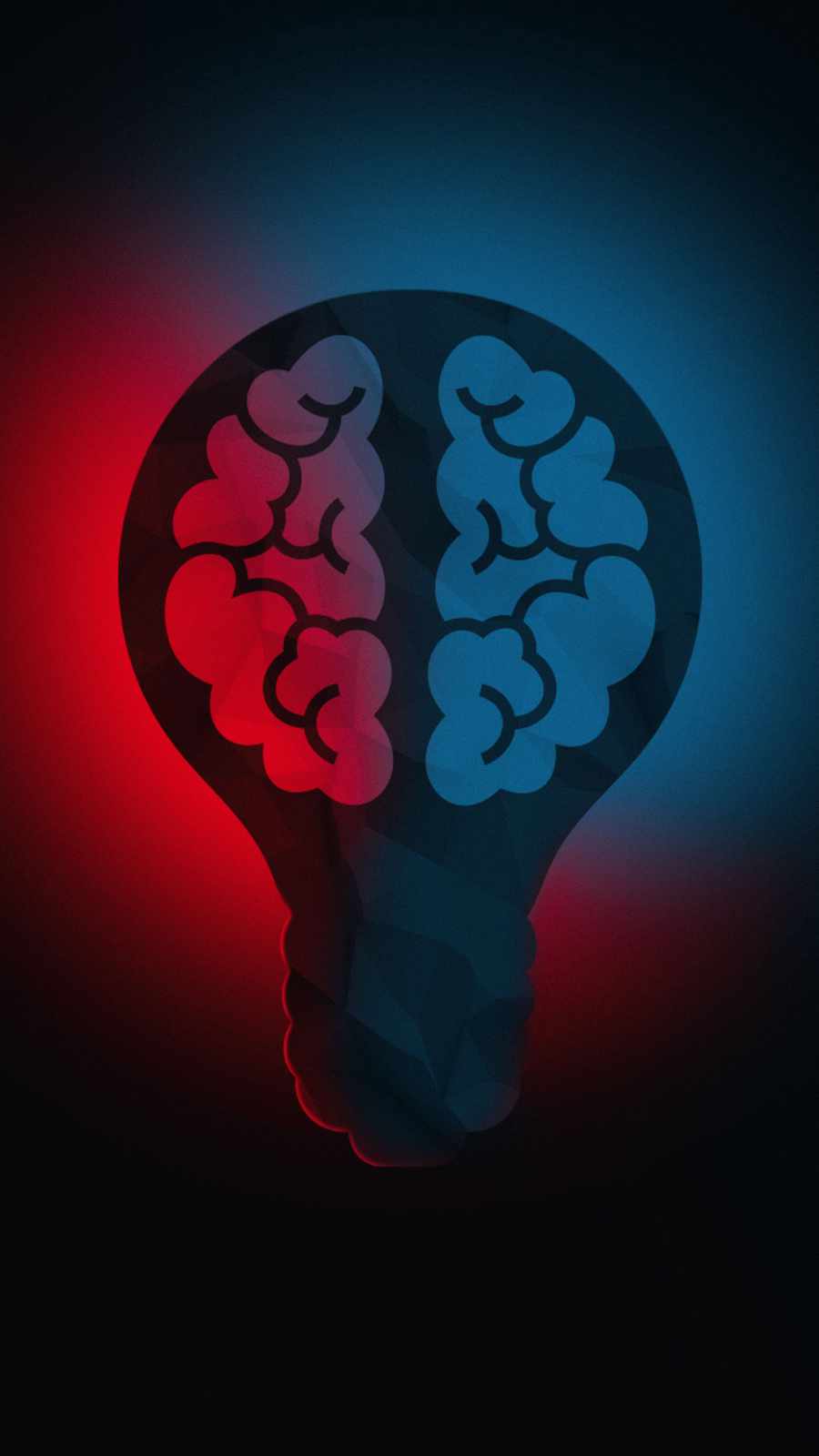 Brain Bulb iPhone Wallpaper