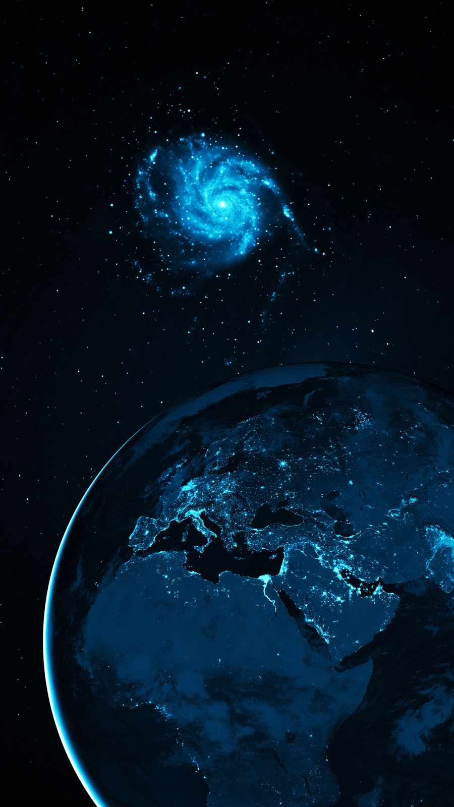 Galaxy Near Earth » iPhone Wallpapers