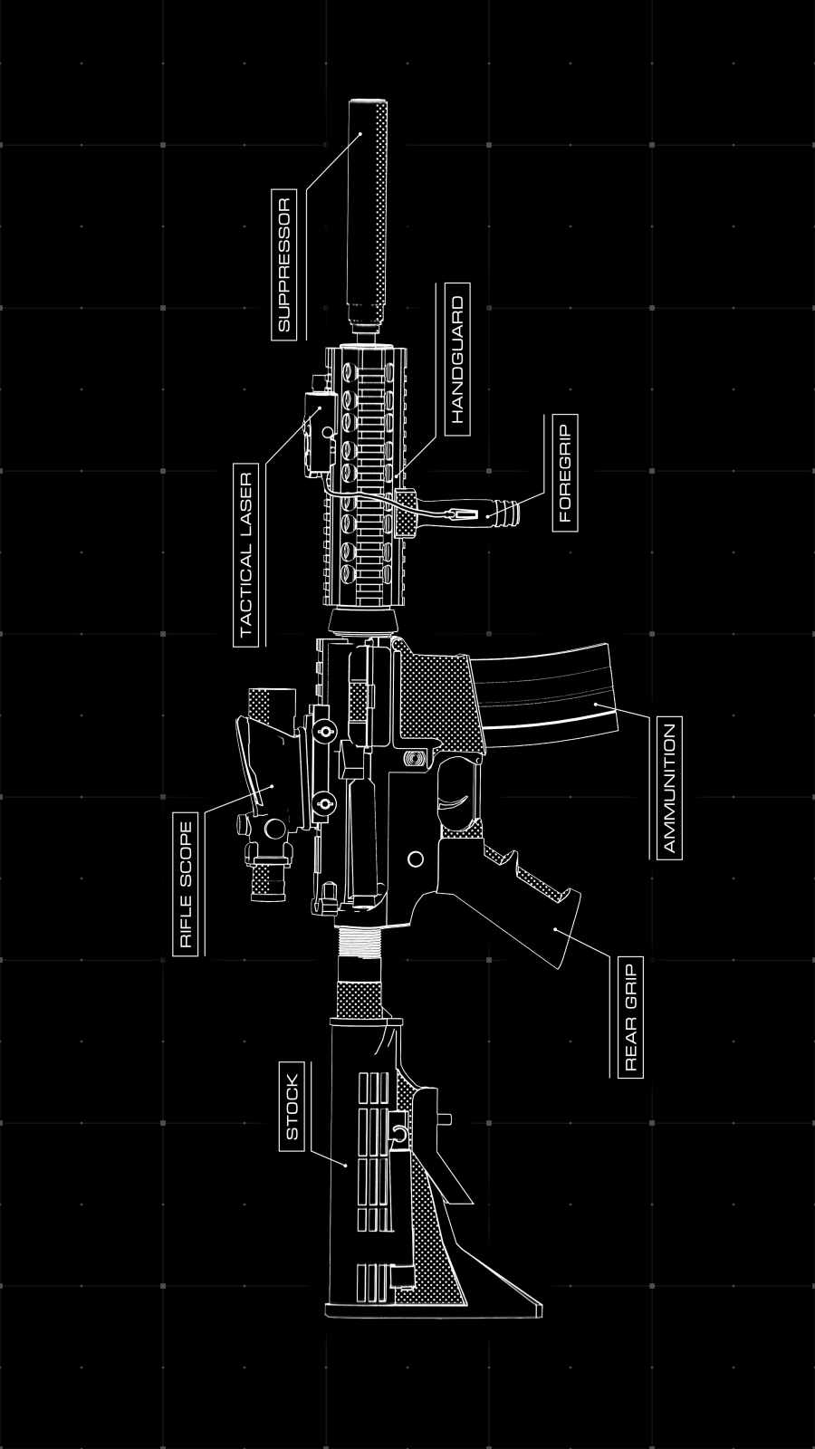 Gun Anatomy iPhone Wallpaper