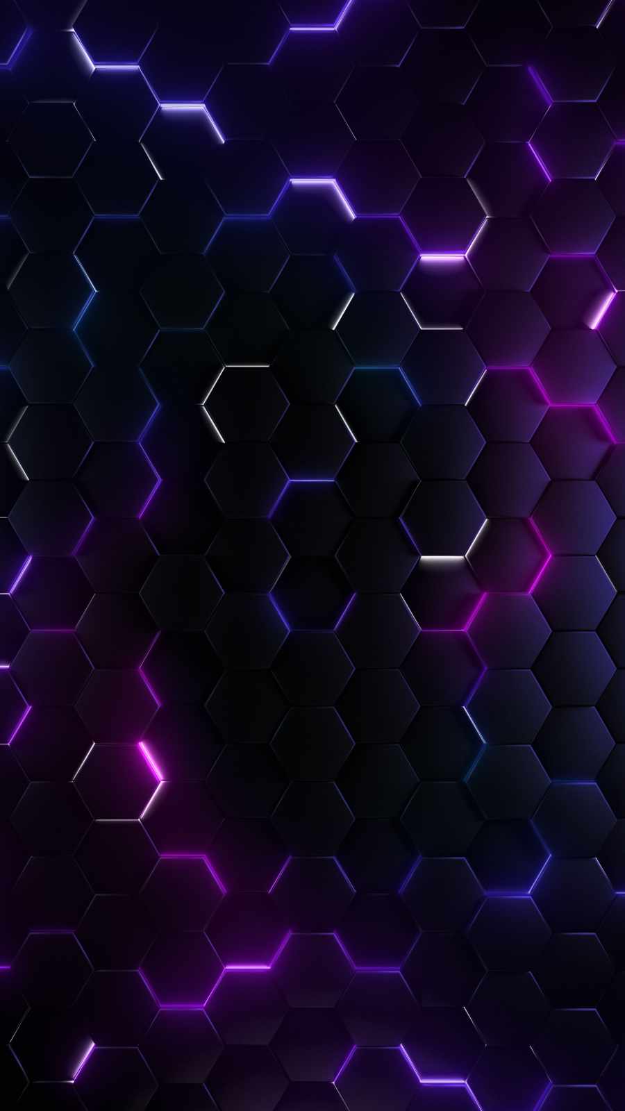 Hexagon Lights iPhone Wallpaper