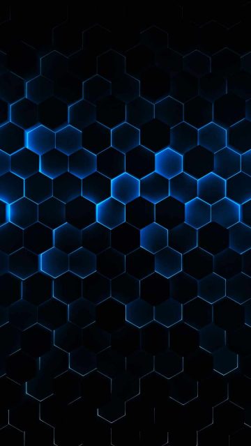 Hexagon Neon iPhone Wallpaper