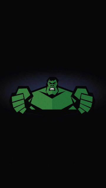 Hulk Minimal iPhone Wallpaper