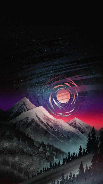 Mountain Art iPhone Wallpaper