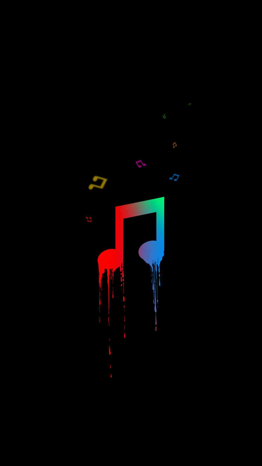 Music Amoled iPhone Wallpaper