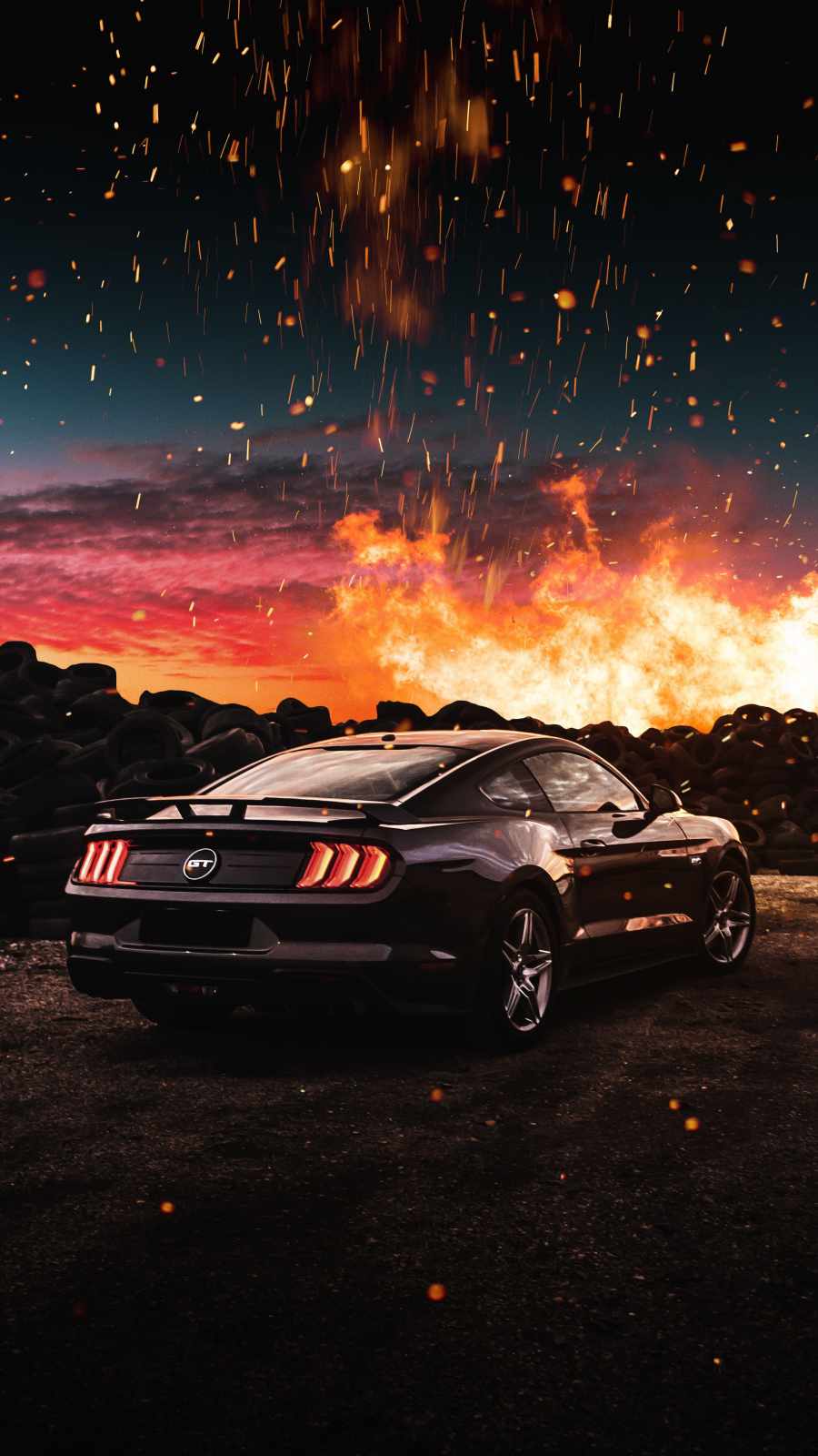Mustang Mach 1 iPhone Wallpaper