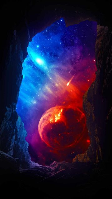 Nebula View into the Rocks