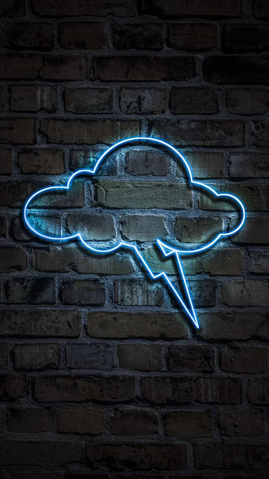 Neon Cloud iPhone Wallpaper
