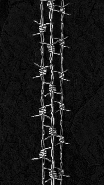 Razor Wire Art iPhone Wallpaper