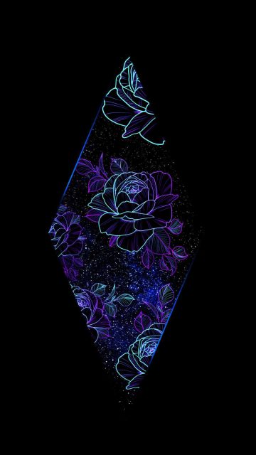 Rhombus Space Flowers Amoled