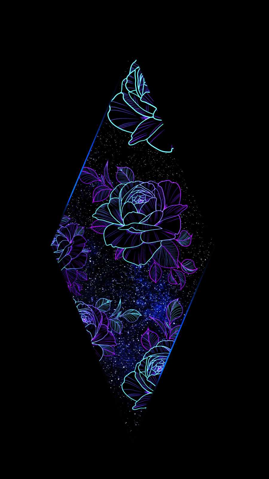 Rhombus Space Flowers Amoled