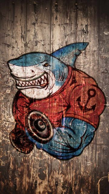 Shark Gym iPhone Wallpaper