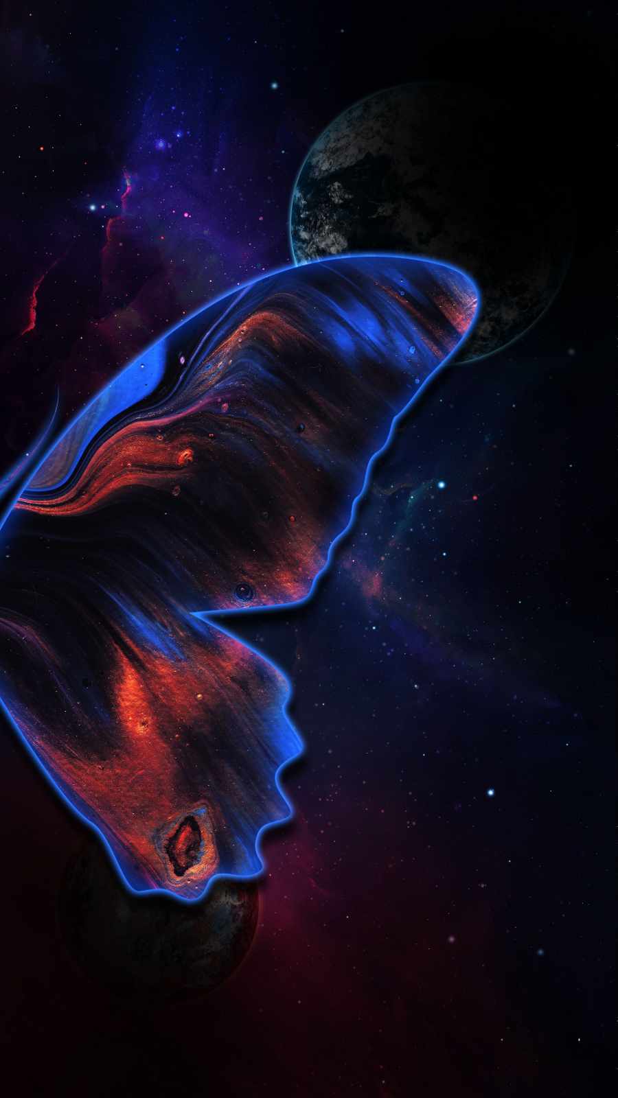 Space Butterfly iPhone Wallpaper