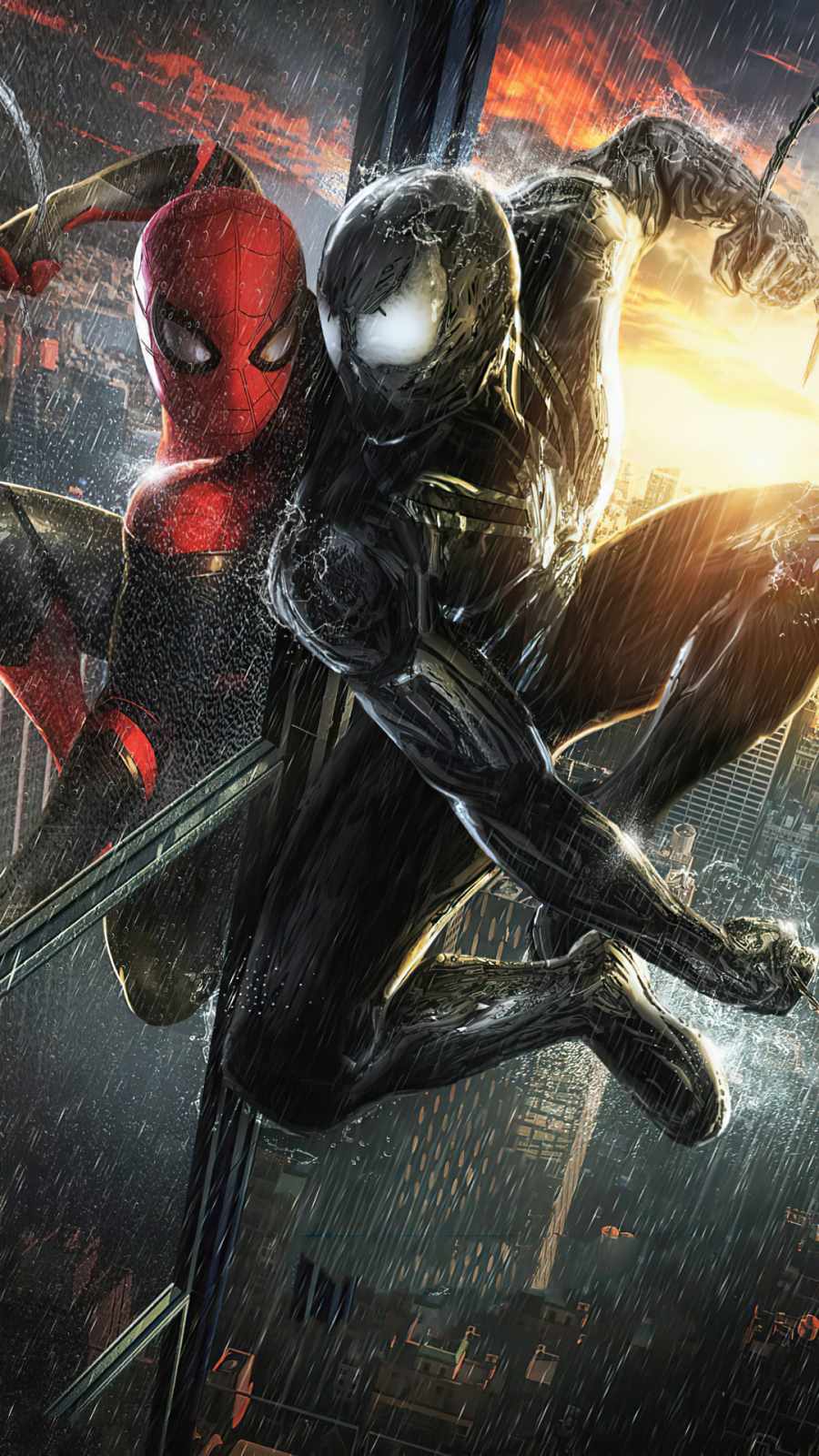 spider man v venom  iPhone Wallpapers