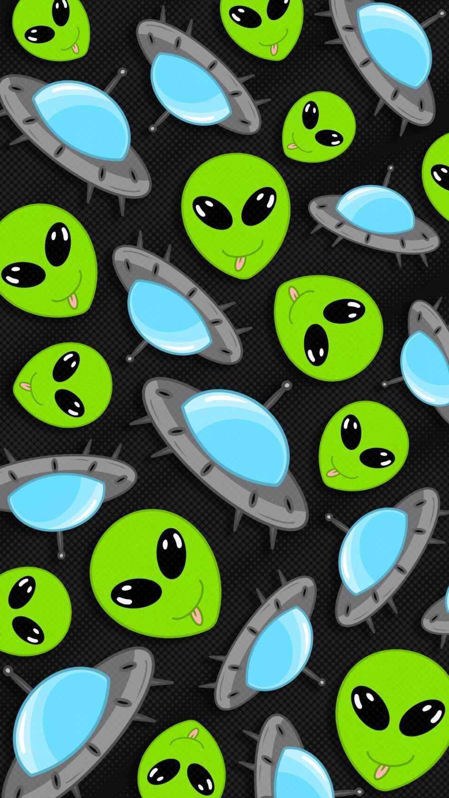 Alien Pattern iPhone Wallpaper