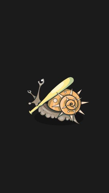 Bad Snail iPhone Wallpaper