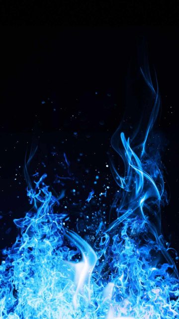 Blue Flames iPhone Wallpaper