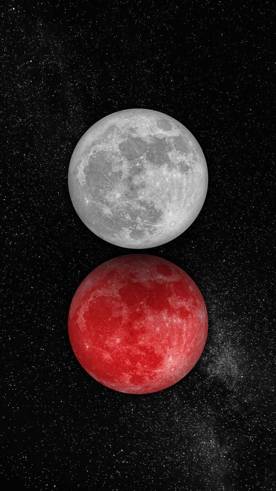 Double Moon iPhone Wallpaper