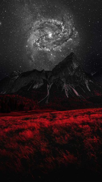 Galaxy View over Mountain