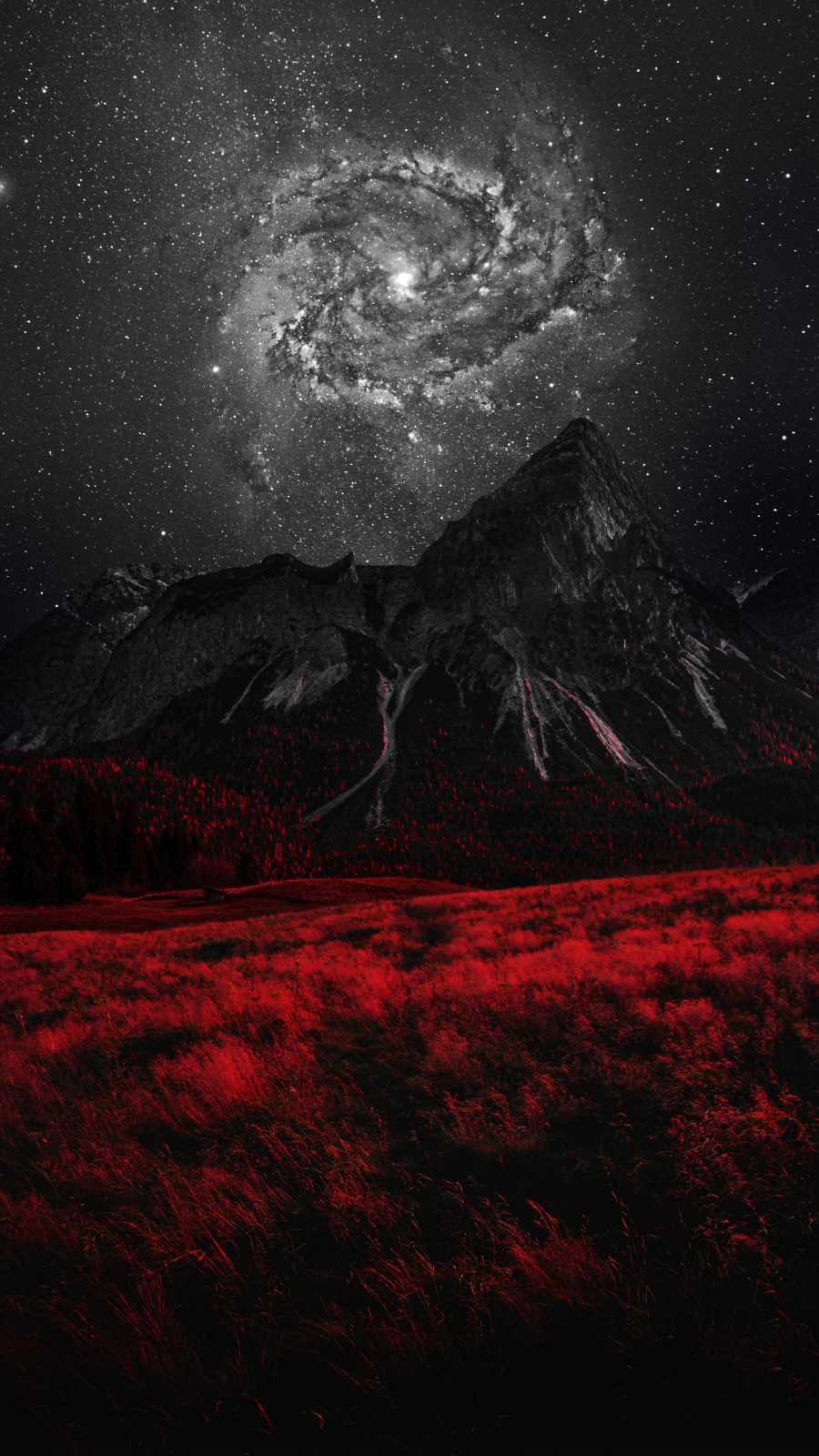 Galaxy View over Mountain