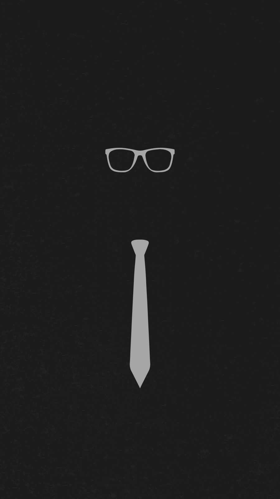 Glasses and Tie iPhone Wallpaper