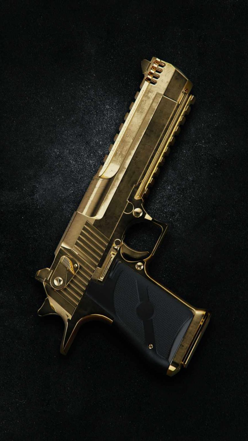Gold Gun iPhone Wallpaper » iPhone Wallpapers