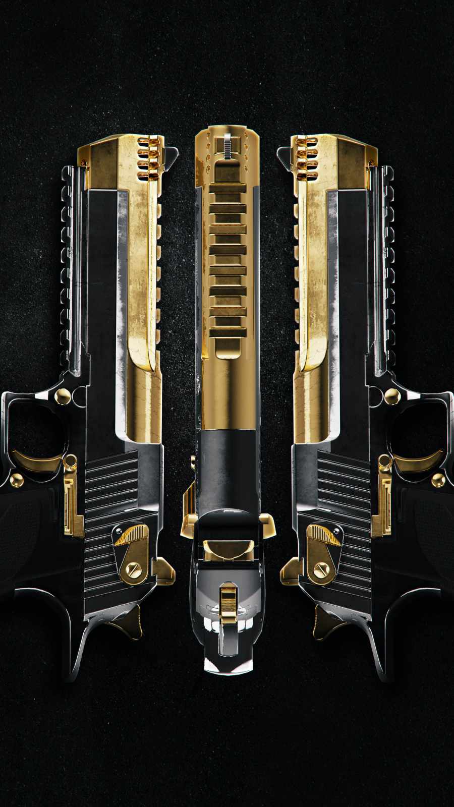 Golden Gun iPhone Wallpaper